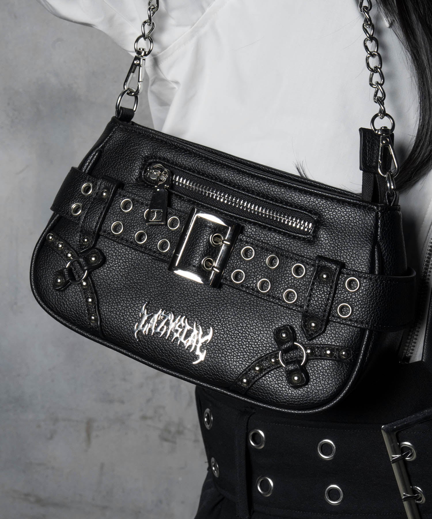 ファーチェーンベルトミニバッグ