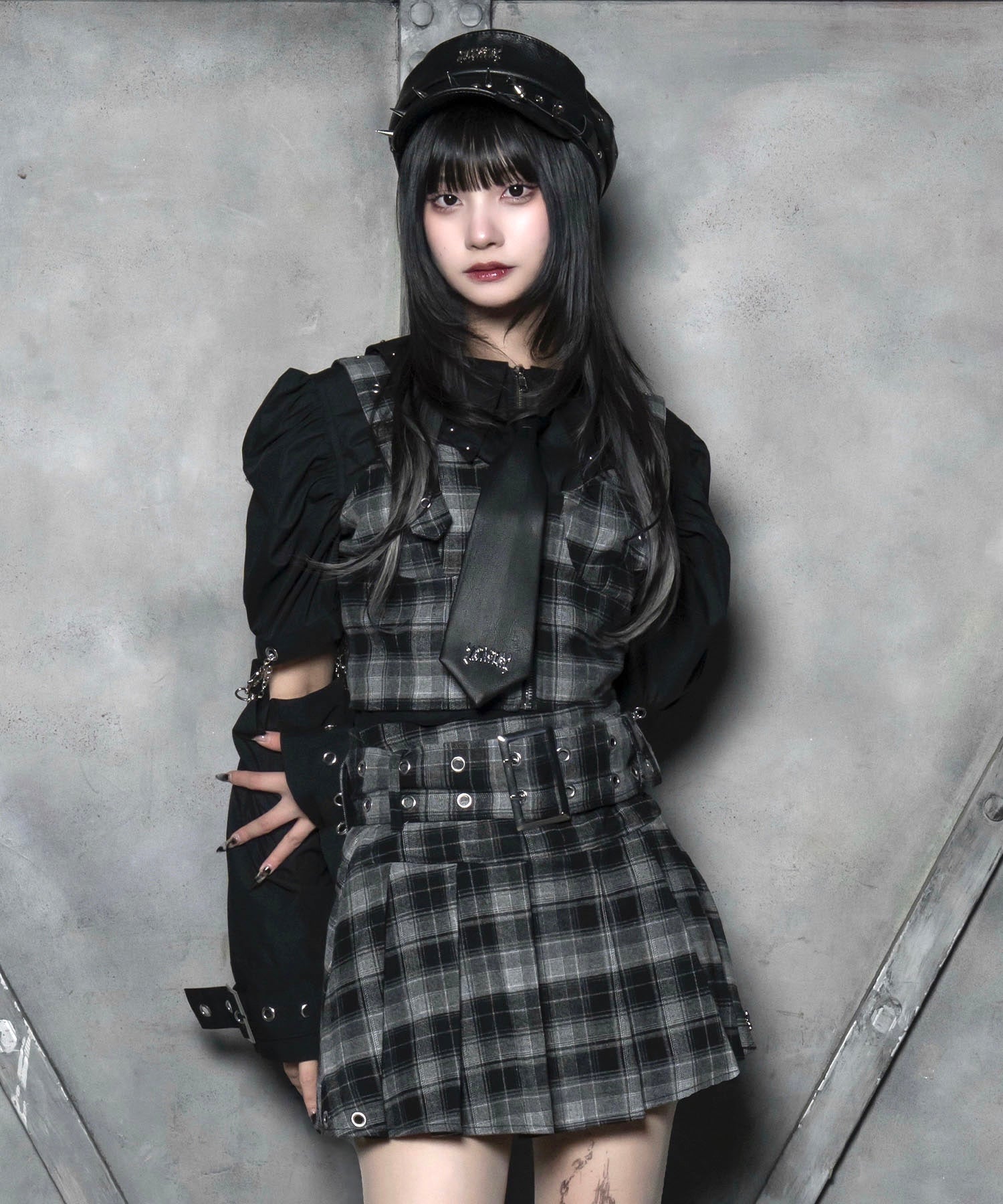 ビスチェ&ベルトスカートセットアップ