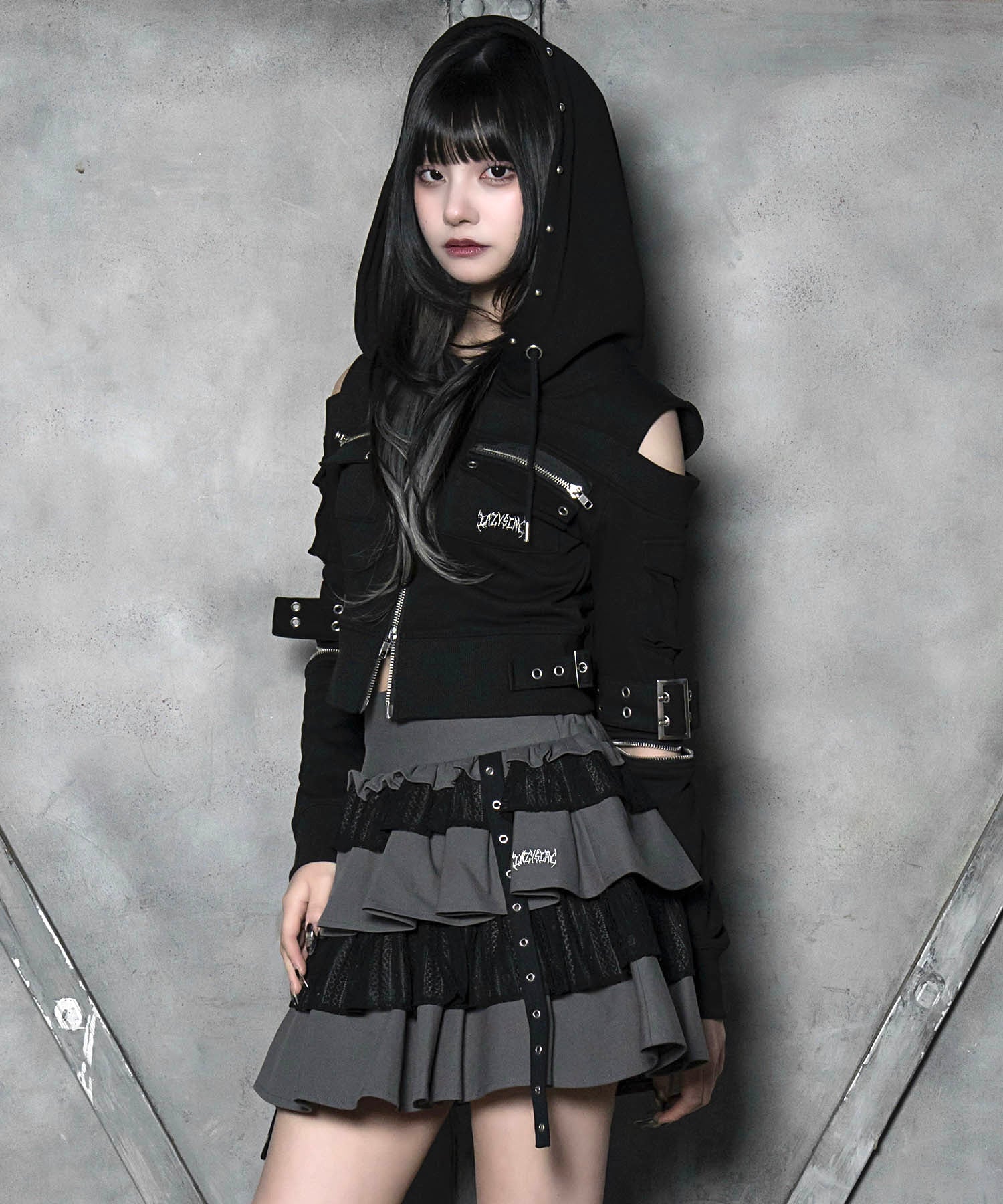 フード付きカットパーカー