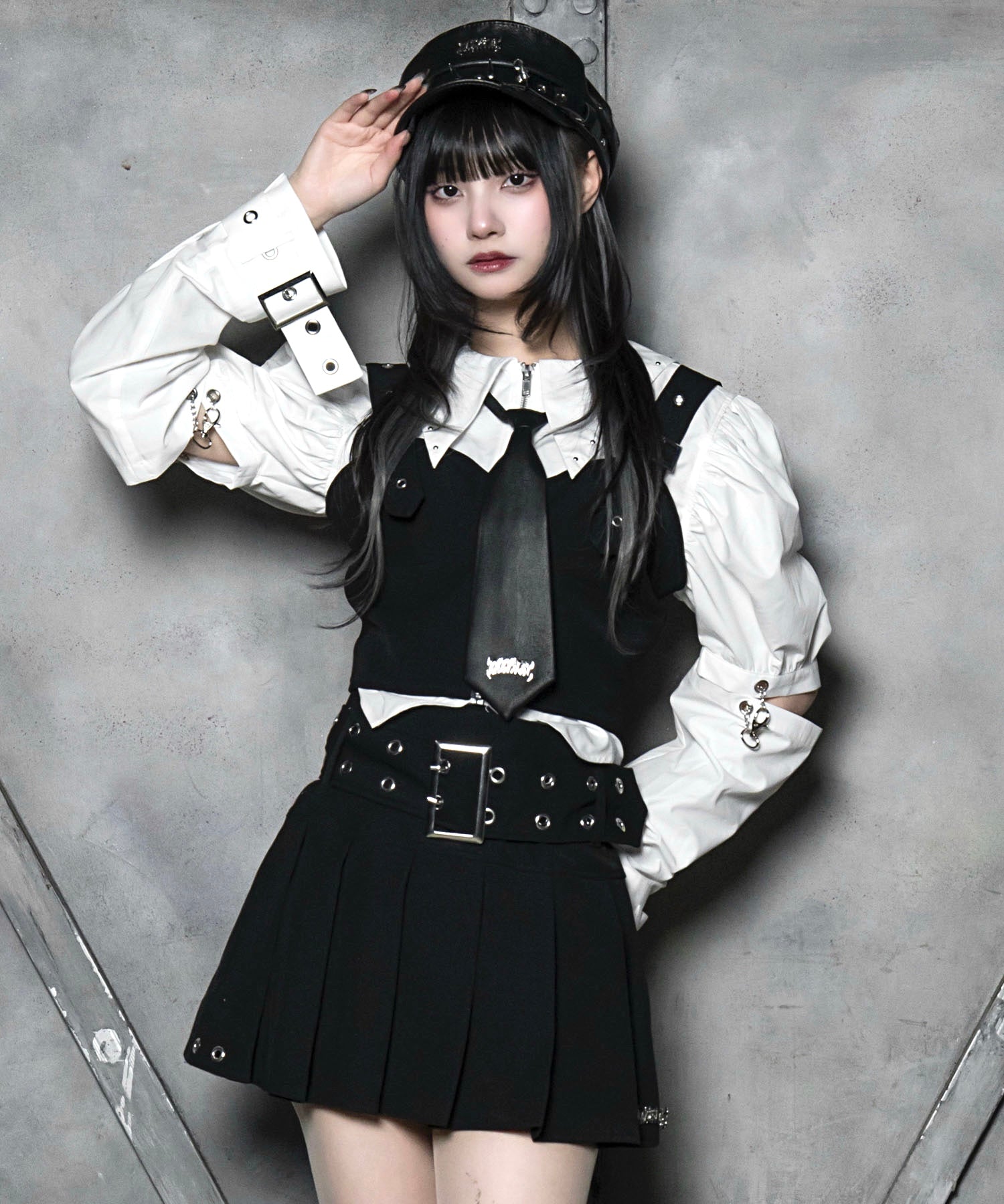 ビスチェ&ベルトスカートセットアップ