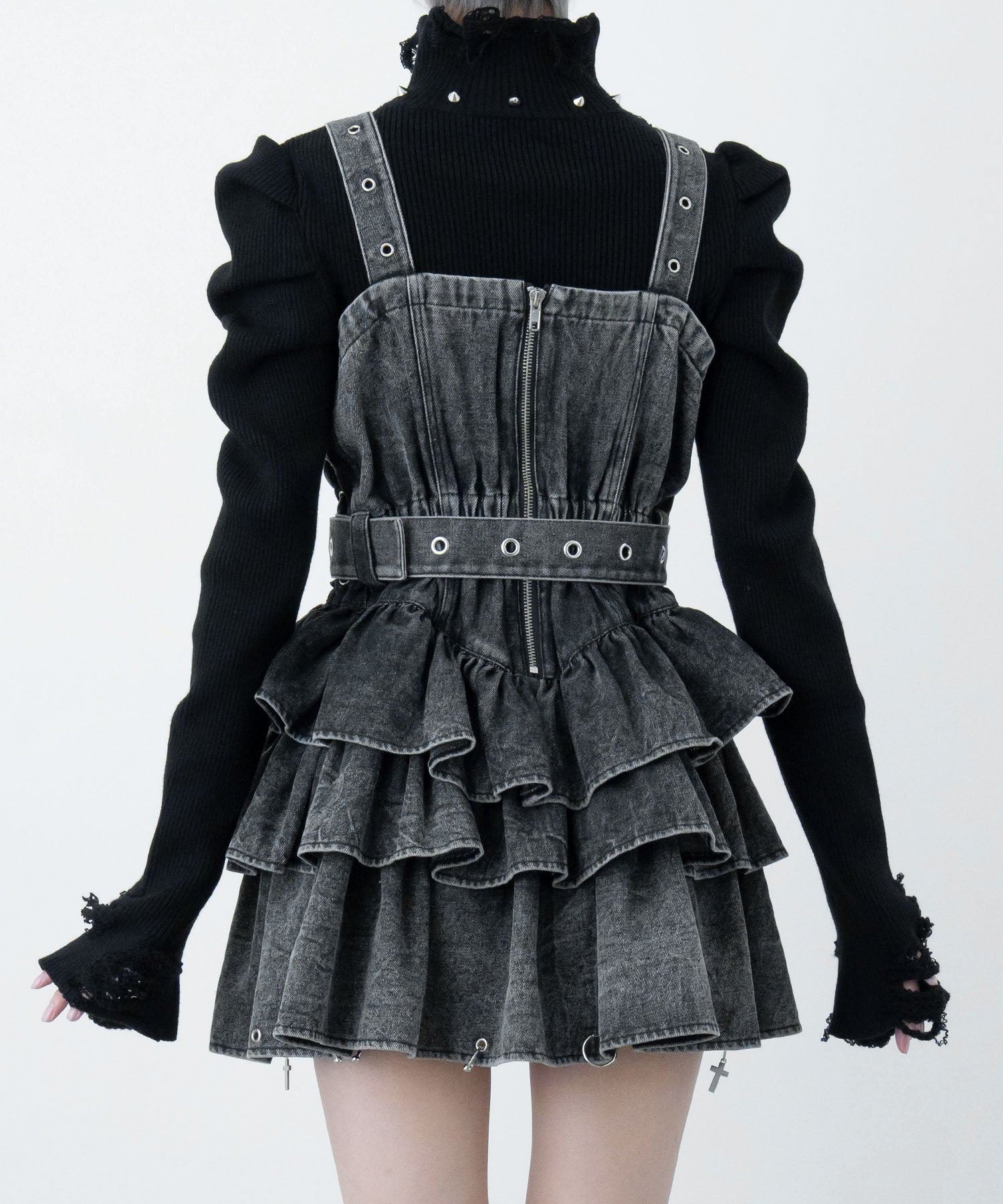 lazay デニムチャームワンピ（F583） lazyslay デニムチャームワンピ lazay デニムチャームワンピ（F583