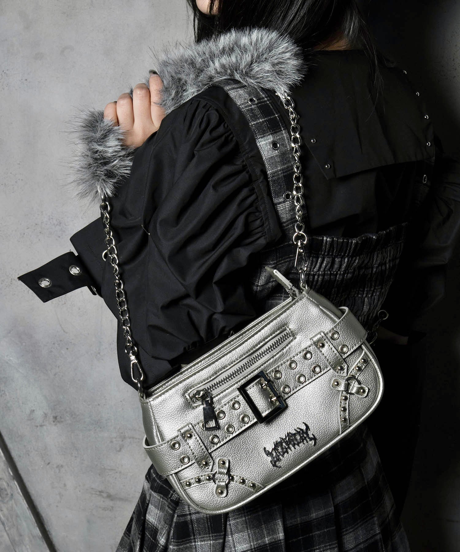 ファーチェーンベルトミニバッグ