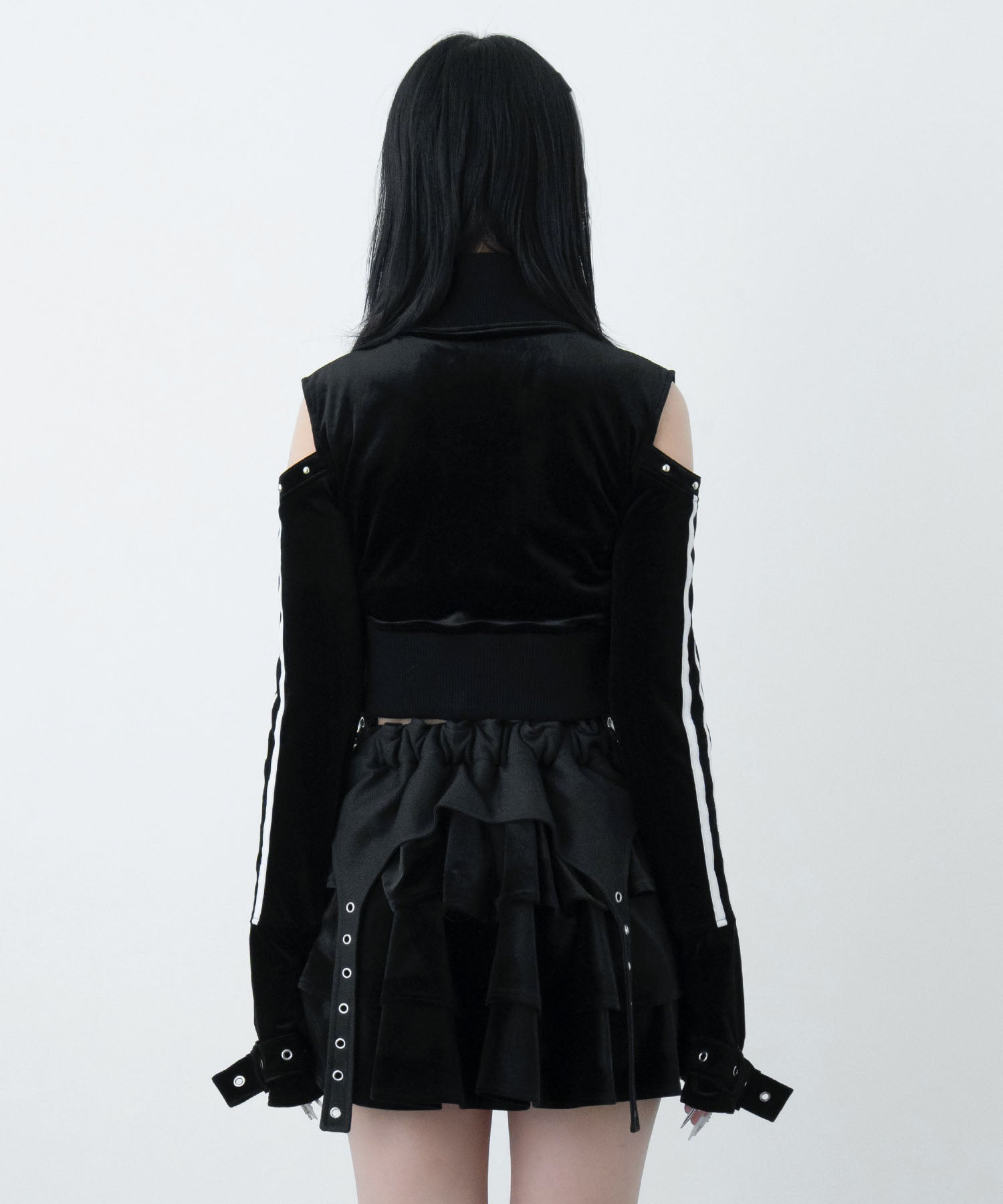 LAZYSLAY ベロアライントップス　ブラック ベロアライントップス – LAZYSLAY