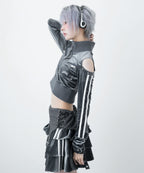 ベロアライントップス